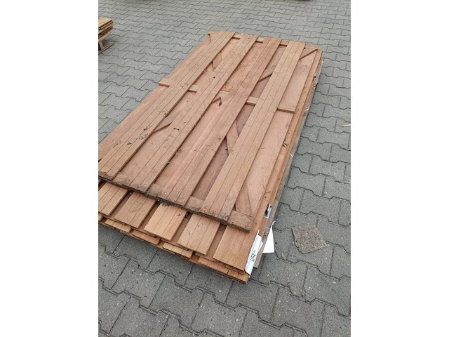 3x hardhouten tuindeuren - afbeelding 1 van  4