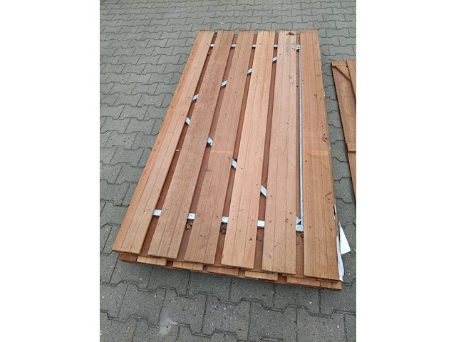 3x hardhouten tuindeuren - afbeelding 2 van  4