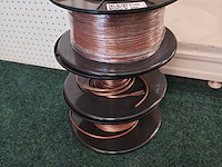 3x haspels met luidspeaker kabel - afbeelding 1 van  2