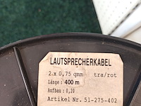 3x haspels met luidspeaker kabel - afbeelding 2 van  2