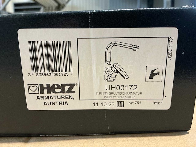 3x herz uh00172 keukenmengkraan - afbeelding 5 van  5