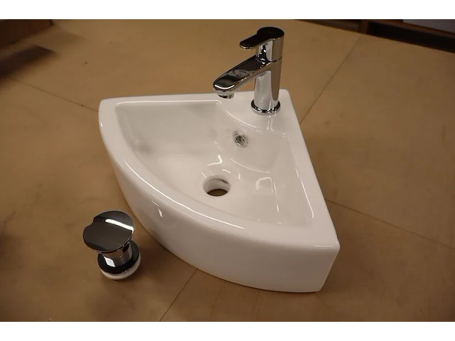 3x hoekfonteinset wiesbaden + grohe, pallas 32.3494, wit - afbeelding 4 van  19