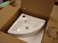 3x hoekfonteinset wiesbaden + grohe, pallas 32.3494, wit - afbeelding 10 van  19
