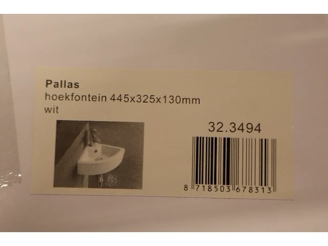3x hoekfonteinset wiesbaden + grohe, pallas 32.3494, wit - afbeelding 12 van  19