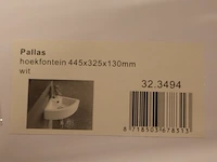 3x hoekfonteinset wiesbaden + grohe, pallas 32.3494, wit - afbeelding 12 van  19