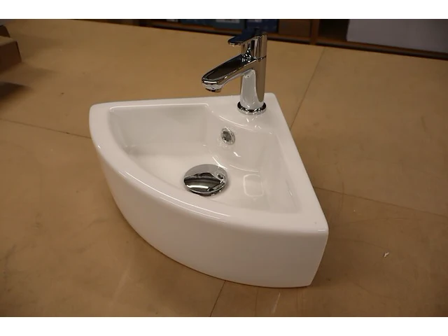 3x hoekfonteinset wiesbaden + grohe, pallas 32.3494, wit - afbeelding 3 van  19