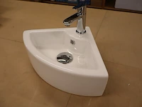 3x hoekfonteinset wiesbaden + grohe, pallas 32.3494, wit - afbeelding 3 van  19