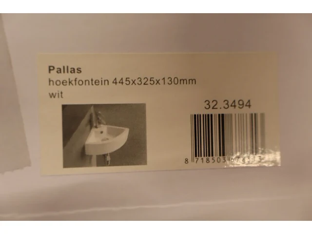 3x hoekfonteinset wiesbaden + grohe, pallas 32.3494, wit - afbeelding 12 van  19