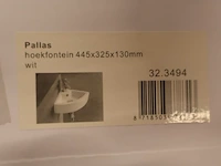 3x hoekfonteinset wiesbaden + grohe, pallas 32.3494, wit - afbeelding 12 van  19