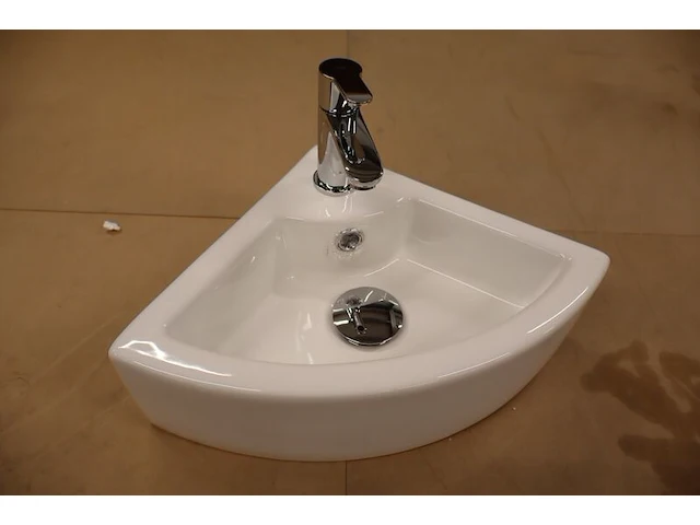 3x hoekfonteinset wiesbaden + grohe, pallas 32.3494, wit - afbeelding 17 van  19