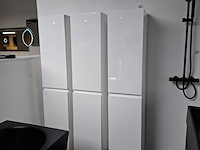 3x hoge kast, sanisupply, hoogglans wit - afbeelding 1 van  4