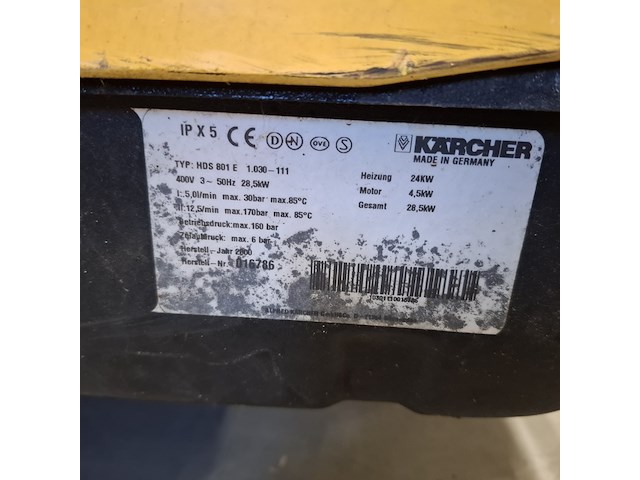 3x hogedrukreiniger karcher, hds 801 e - afbeelding 6 van  20