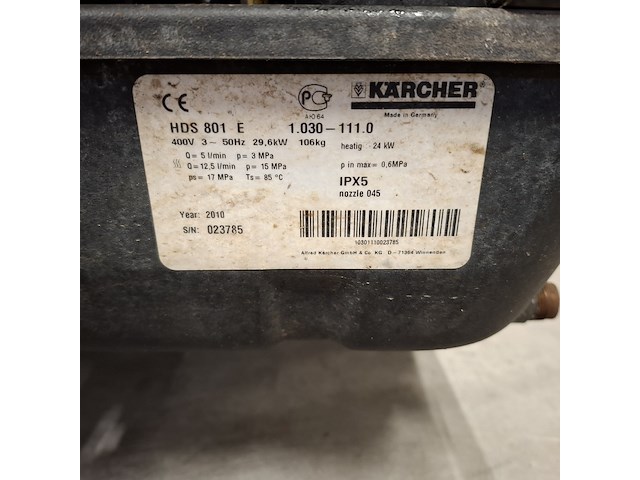 3x hogedrukreiniger karcher, hds 801 e - afbeelding 19 van  20