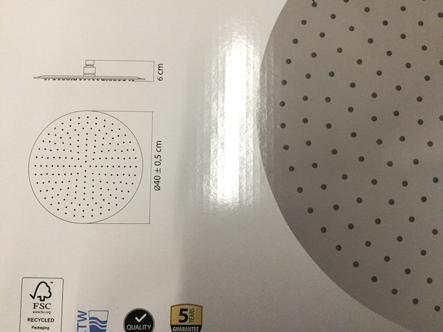 3x hoofddouchekop rond, aqua su, santico - afbeelding 4 van  4