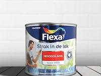 3x hoogglans lak 500 ml flexa, strak in de lak, basis w05 - afbeelding 1 van  2