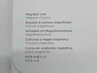 3x horlogeband smartwatch, apple, watch 42mm s/m black magnetic link, 2024 - afbeelding 3 van  5