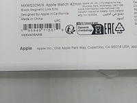 3x horlogeband smartwatch, apple, watch 42mm s/m black magnetic link, 2024 - afbeelding 4 van  5