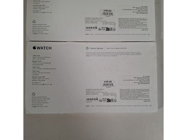 3x horlogeband smartwatch, apple, watch 49mm blue trial loop, 2024 - afbeelding 5 van  7