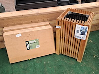 3x houten bloembak, hillhout, carp garrant - afbeelding 1 van  7