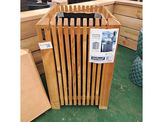 3x houten bloembak, hillhout, carp garrant - afbeelding 2 van  7