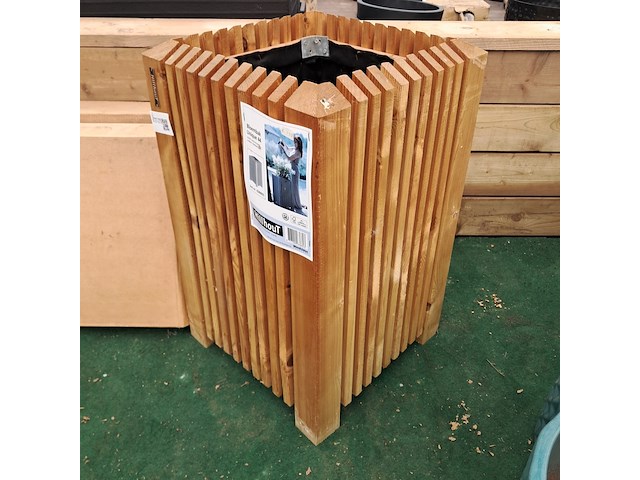 3x houten bloembak, hillhout, carp garrant - afbeelding 3 van  7