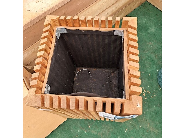 3x houten bloembak, hillhout, carp garrant - afbeelding 4 van  7