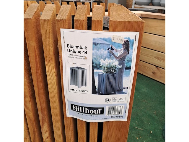 3x houten bloembak, hillhout, carp garrant - afbeelding 5 van  7