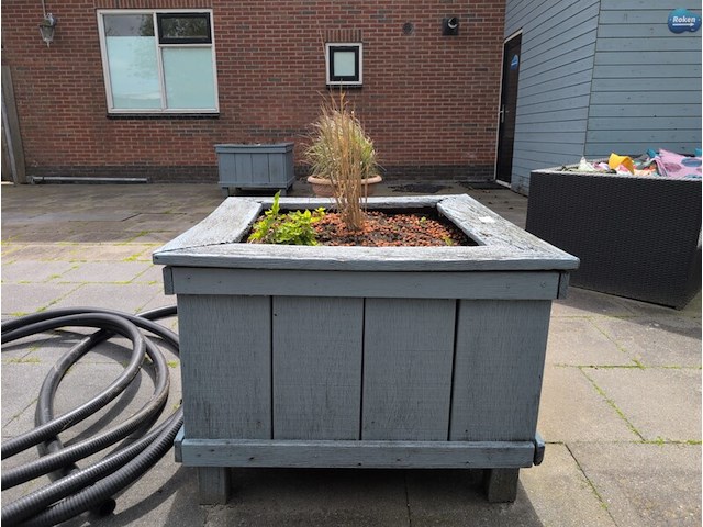 3x houten bloembak - afbeelding 7 van  13