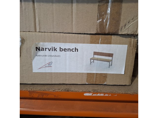 3x houten buiten bankjes, narvik bench - afbeelding 3 van  4