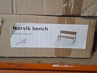 3x houten buiten bankjes, narvik bench - afbeelding 3 van  4