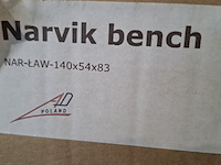 3x houten buiten bankjes, narvik bench - afbeelding 4 van  4