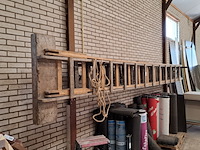 3x houten ladder - afbeelding 2 van  6