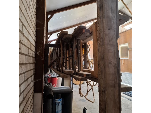 3x houten ladder - afbeelding 4 van  6