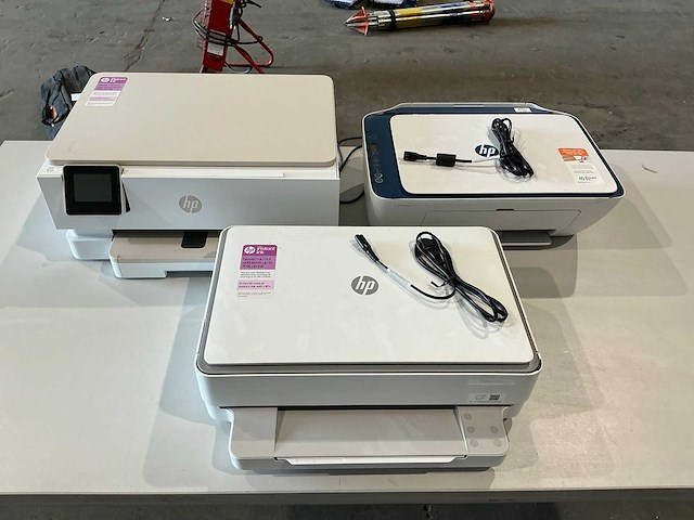 3x hp / hewlett packard inktjetprinter - afbeelding 1 van  4