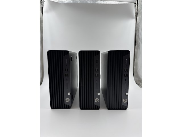 3x hp prodesk 600 g6 sff desktop - i5-10500, 8gb, 256gb ssd, win 11, zwart, 2021 - afbeelding 1 van  6