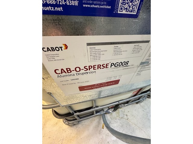 3x ibc bindmiddel / dispersie cab-o-sperse, pg008, alumina dispersion - afbeelding 2 van  4