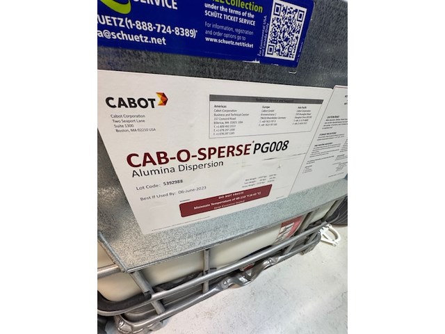 3x ibc bindmiddel / dispersie cab-o-sperse, pg008, alumina dispersion - afbeelding 4 van  4