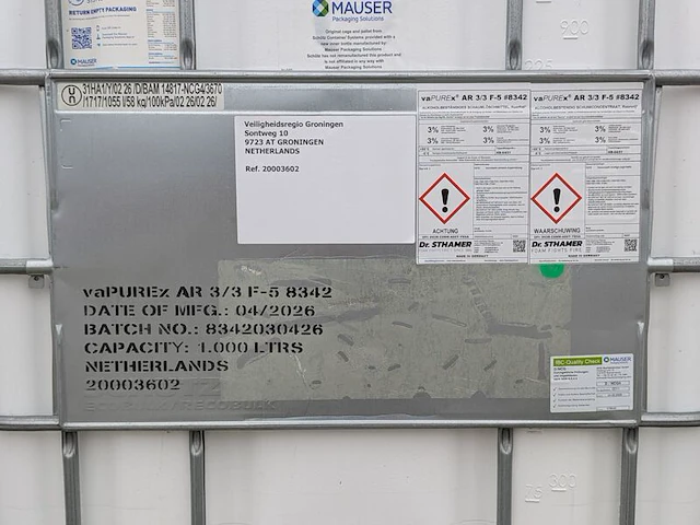 3x ibc-container, 1.000 liter, (leeg) - afbeelding 8 van  9