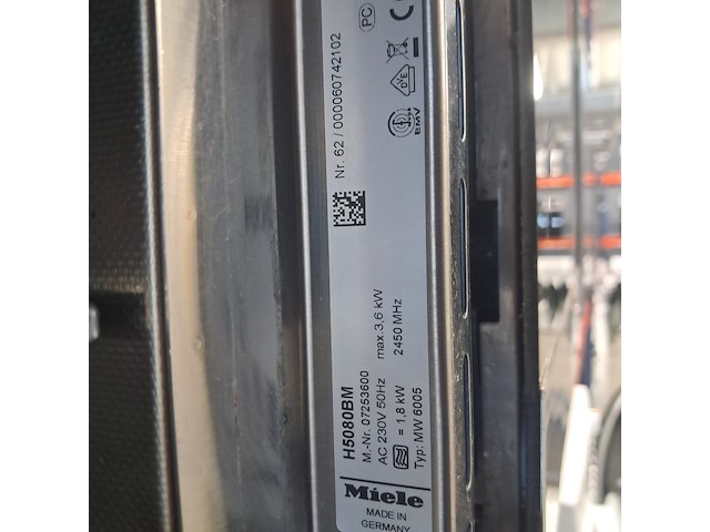 3x inbouw ovens, miele, mw6005, bpsk6001, bm60ri - afbeelding 16 van  19