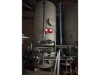 3x industriële buffertanks voor stoombehandeling + leidingwerk - afbeelding 2 van  7