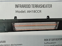 3x infrarood heaters, 1800 watt - afbeelding 3 van  3