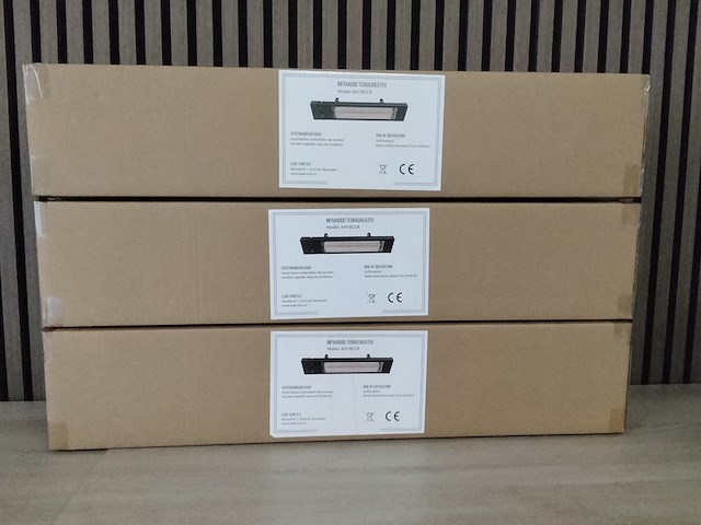 3x infrarood heaters, 1800 watt - afbeelding 2 van  3