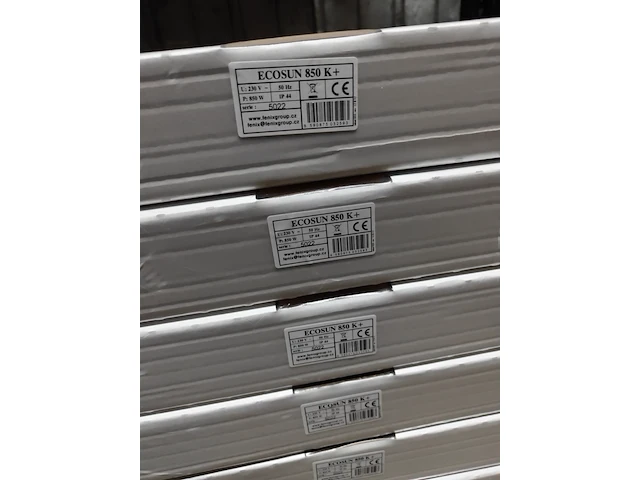 3x infrarood paneel 850 watt, ecosun, type u+, wit, 2024 - afbeelding 4 van  5