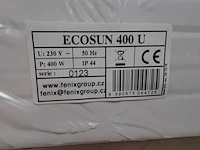3x infrarood paneel, ecosun, type u | 400 watt, wit, 2024 - afbeelding 6 van  7