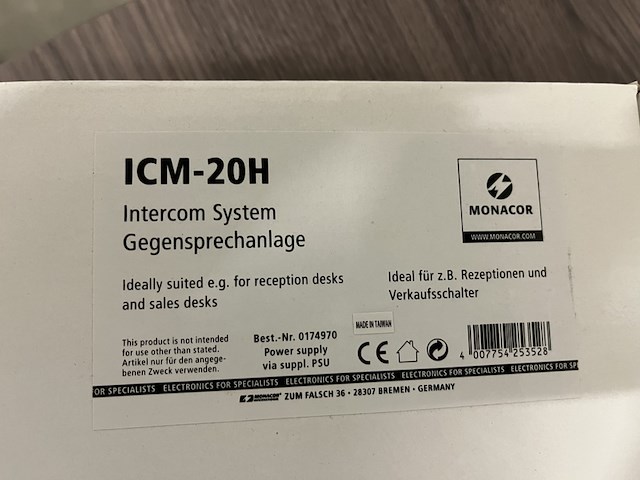 3x intercom systeem monacor, icm-20h - afbeelding 3 van  5