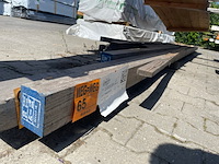 3x iroko balken geschaafd gevingerlast gelamineerd, 72x96mm, lengte 1/455cm, 2/590cm - afbeelding 2 van  3