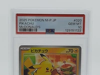 3x kaart, pokémon, pickachu mcdonalds promo 020/m-p, 2025 - afbeelding 5 van  16