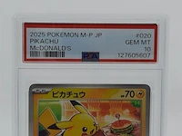 3x kaart, pokémon, pickachu mcdonalds promo 020/m-p, 2025 - afbeelding 10 van  16