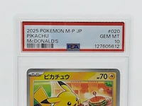 3x kaart, pokémon, pickachu mcdonalds promo 020/m-p, 2025 - afbeelding 11 van  13