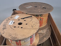 3x kabel op houten haspel, o.a raychem - afbeelding 2 van  7